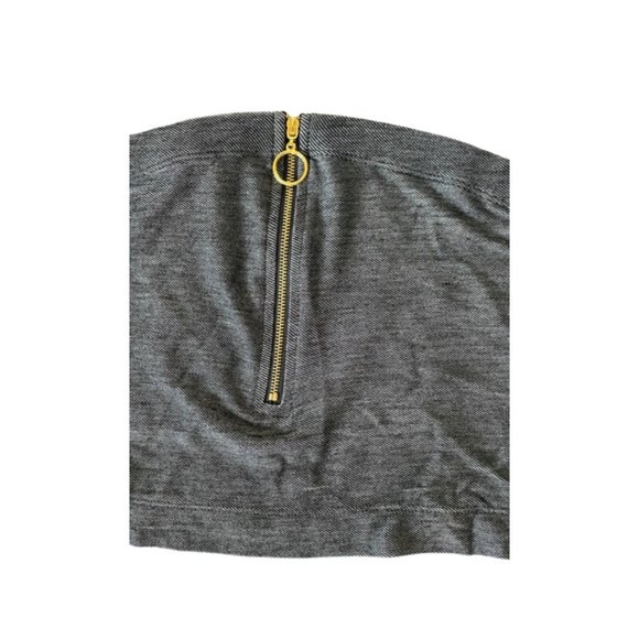 Tube Top - Knit Stretch Denim with front Zip. Medium and Large Sizes. NWT - Picture 5 of 7